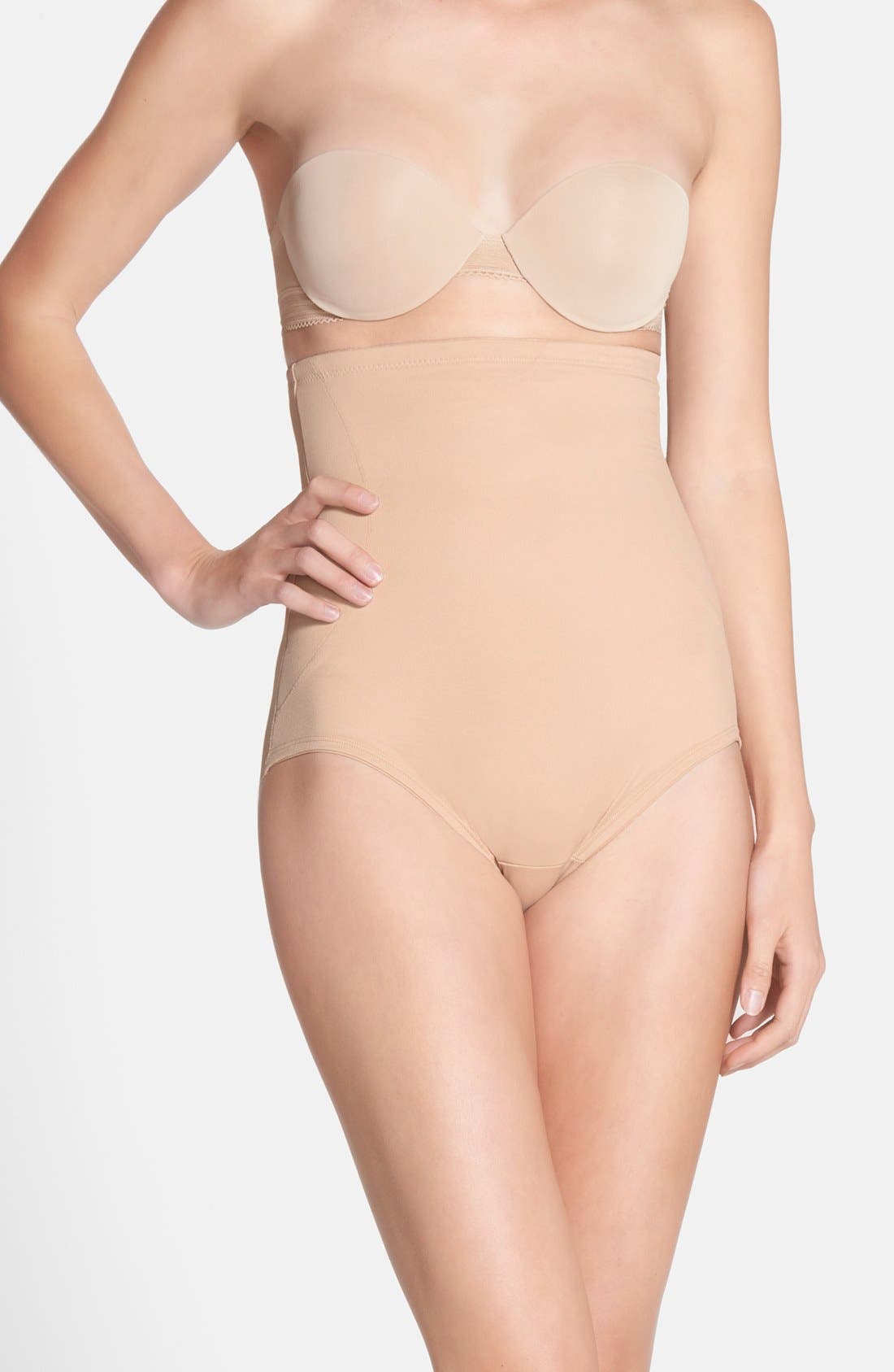 Nearly Nude Ivory White Shaping Shapewear Shaper Brief NEW Full Coverage